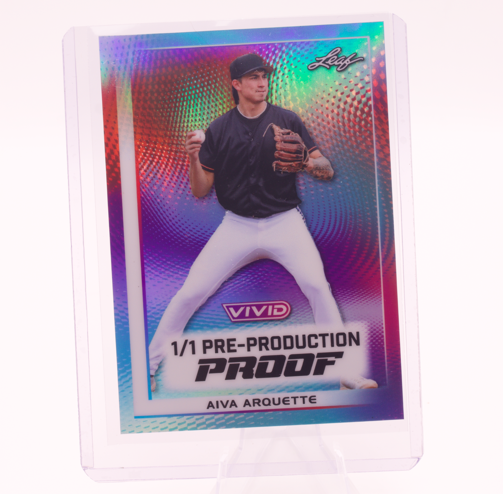 2026 Leaf Vivid Aiva Arquette 1/1 Pre-Production Proof Marlins Oregon State SS