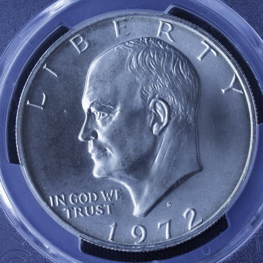 1972-S Eisenhower Dollar PCGS MS67 • 40% Silver • San Francisco Mint