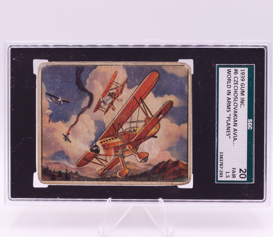 1939 Gum Inc #6 Czechoslovakian Avia Fighter World in Arms SGC 1.5