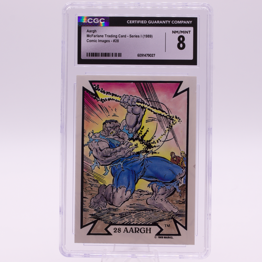 1989 McFarlane Comic Images "Aargh" #28 CGC 8 NM/MINT Hulk Card