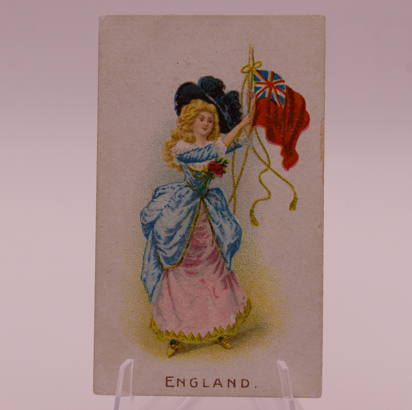 Lambert & Butler Garrick Mixture Tobacco Card ENGLAND Dancing Girl Antique UK