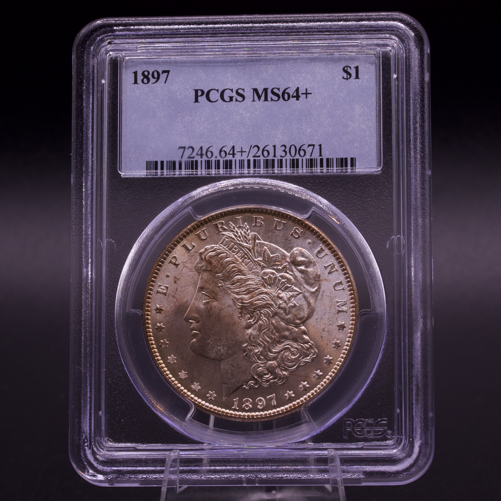 1897 Morgan Silver Dollar $1 PCGS MS64+ Choice BU Plus Registry Set