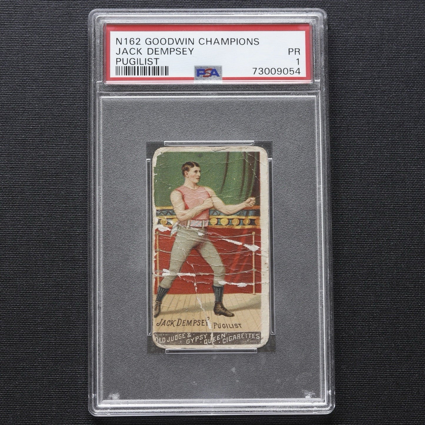1888 N162 Goodwin Champions Jack Dempsey PSA 1 • Historic 19th Century Boxing
