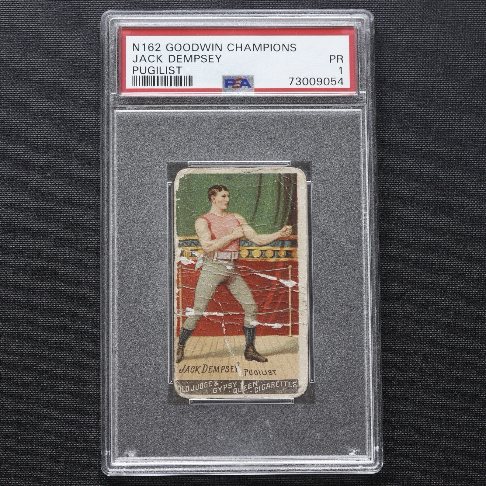 1888 N162 Goodwin Champions Jack Dempsey PSA 1 • Historic 19th Century Boxing