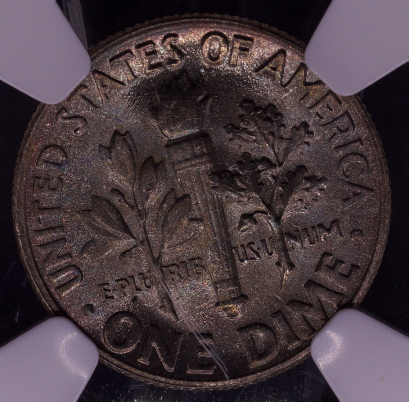 1958 Roosevelt Dime MS66 NGC • Brilliant Uncirculated • Toner