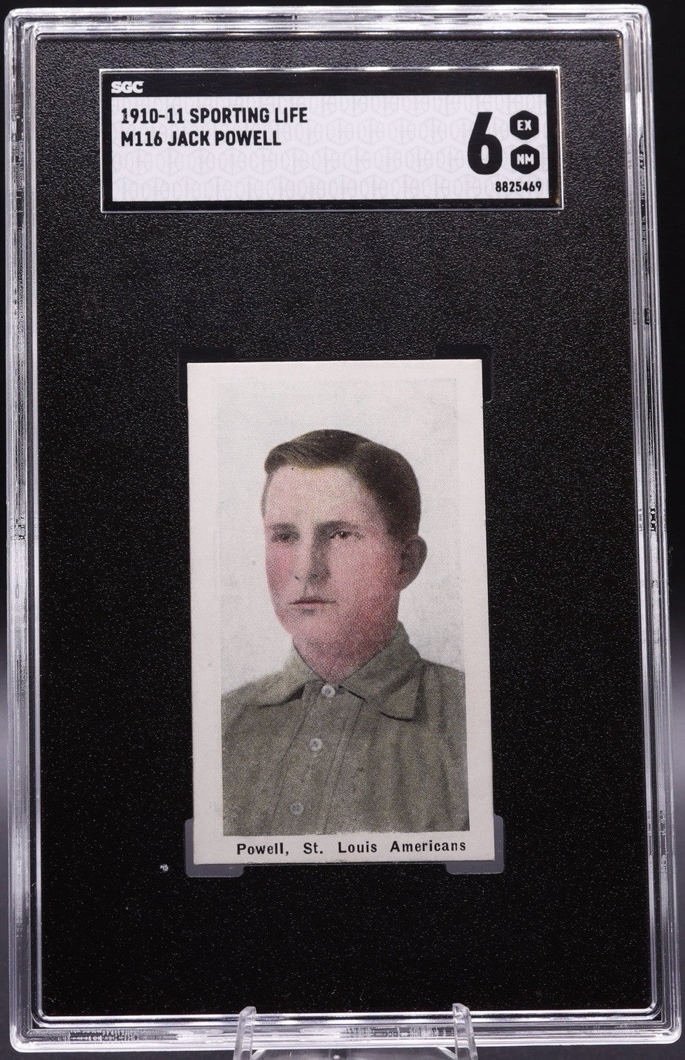 1910 Sporting Life M116 Jack Powell SGC 6 EX-NM • St. Louis Americans Vintage
