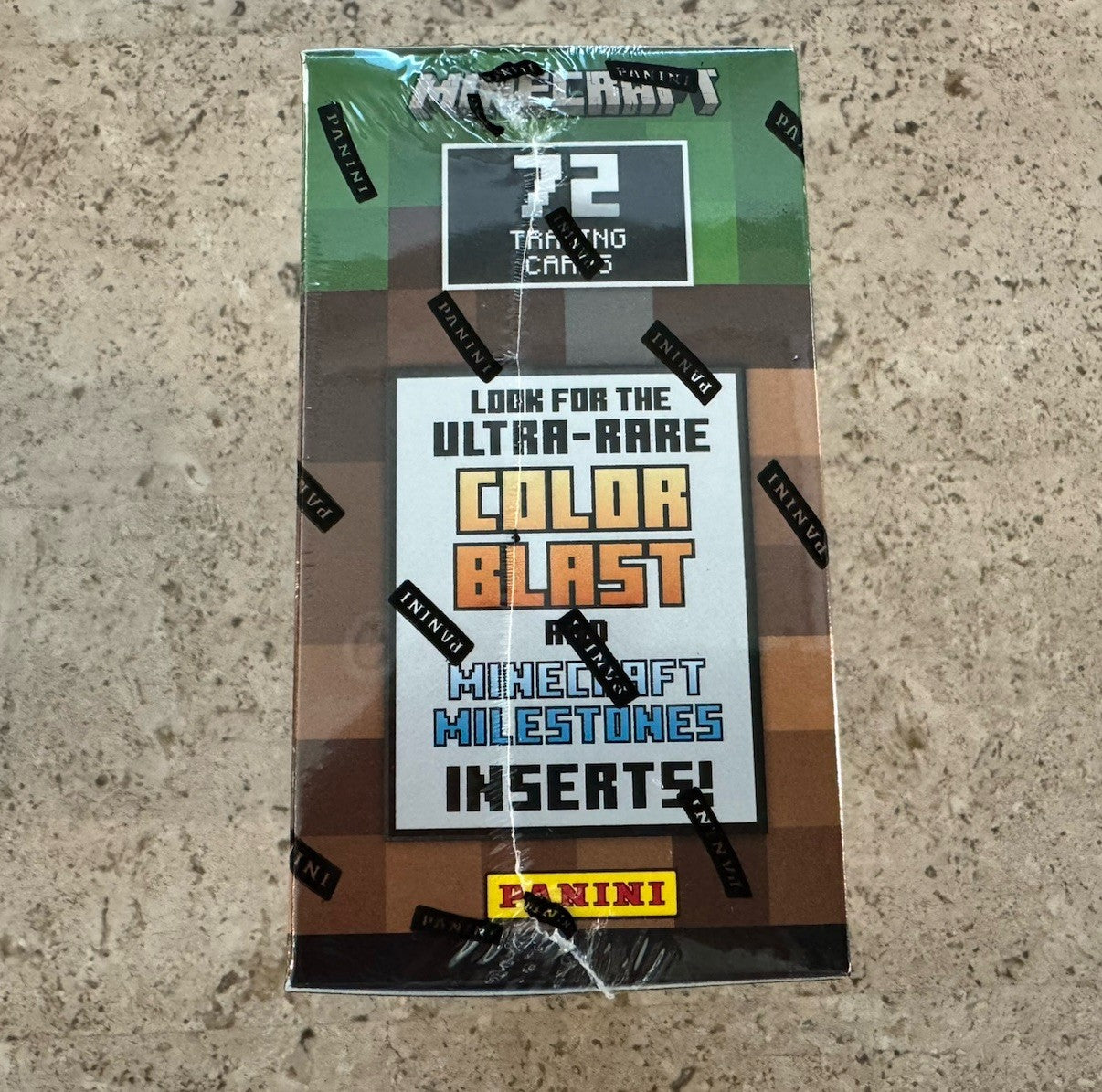 Minecraft 2024 Mega Box – NEW Sealed – 12 Packs, 72 Panini Trading Cards