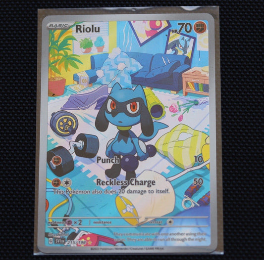 Riolu 215/198 Illustration Rare – Scarlet & Violet SV01 – NM or Better