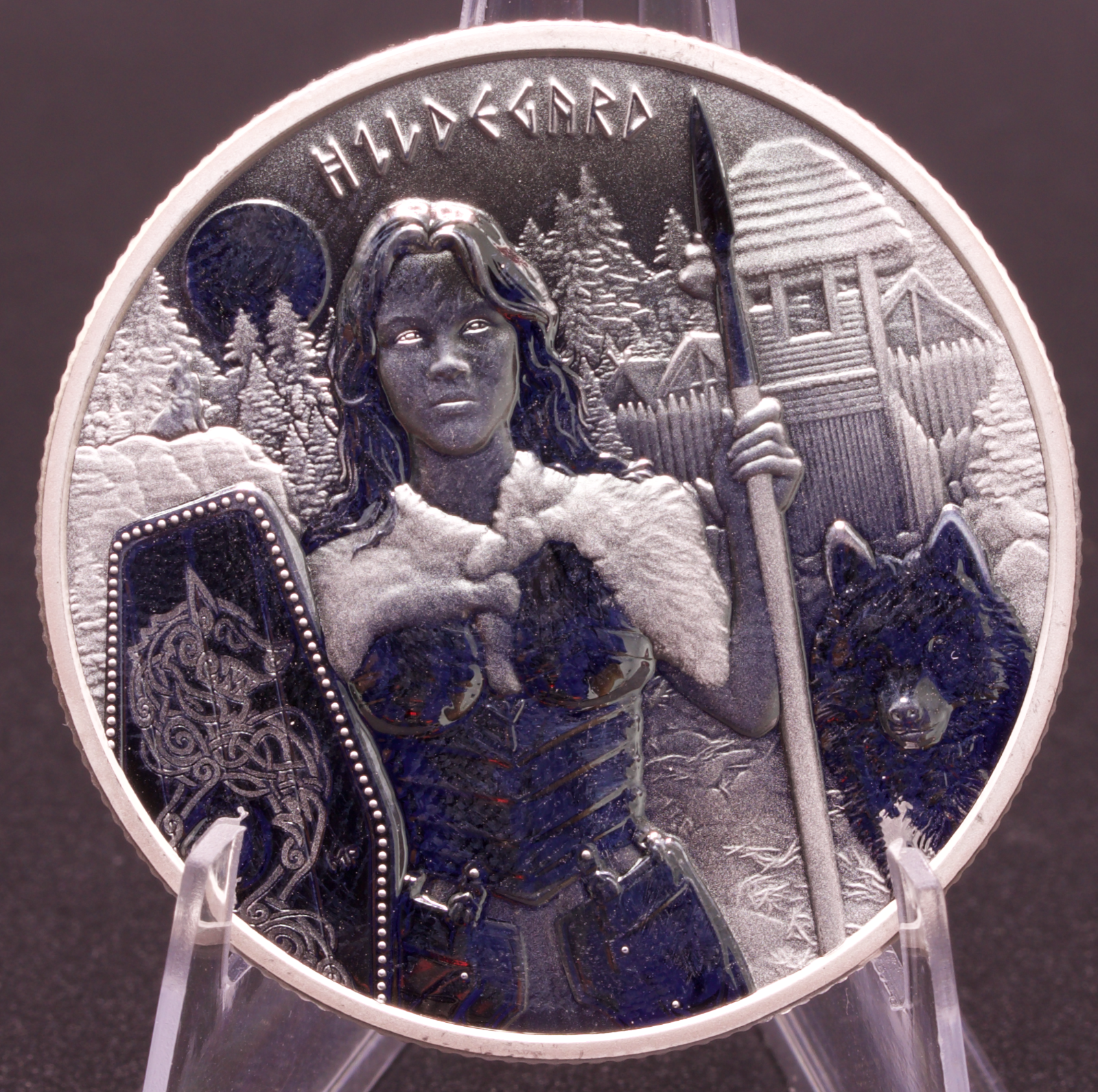 2022 Germania Mint Valkyries Hildegard 1 oz .9999 Silver 5 Mark BU with COA