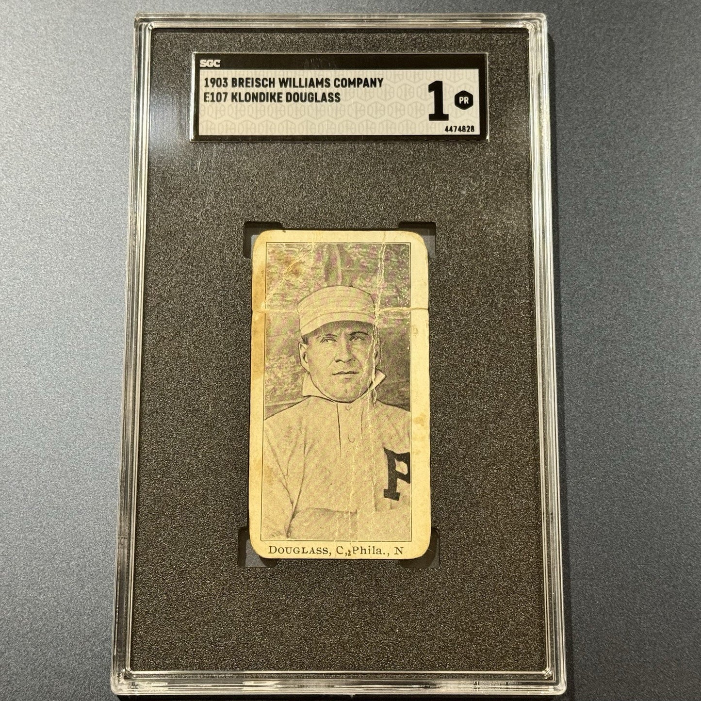 1903 E107 Breisch-Williams Klondike Douglass • Philadelphia Nationals • SGC 1