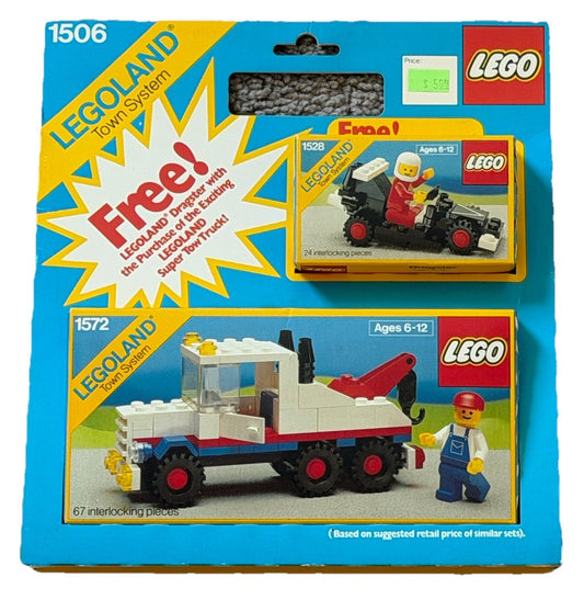 LEGO 1506 Main Street Value Pack Legoland Town 1528 Dragster + 1572 Tow Truck 