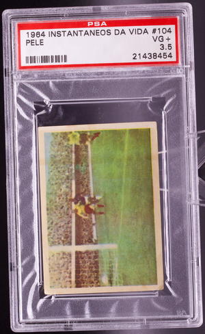 1964 Instantaneos Da Vida #104 Pele PSA 3.5 VG+ 1958 World Cup Final Soccer Card