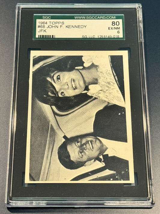 🇫🇷 1964 Topps JFK #68 SGC 6 • Paris Dinner w/ First Lady • French State Visit
