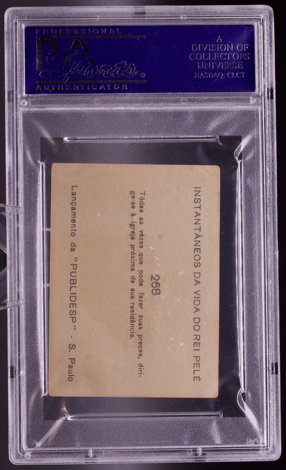 1964 Instantaneos Da Vida #268 Pele PSA 4 VG-EX Church Praying Brazil Soccer