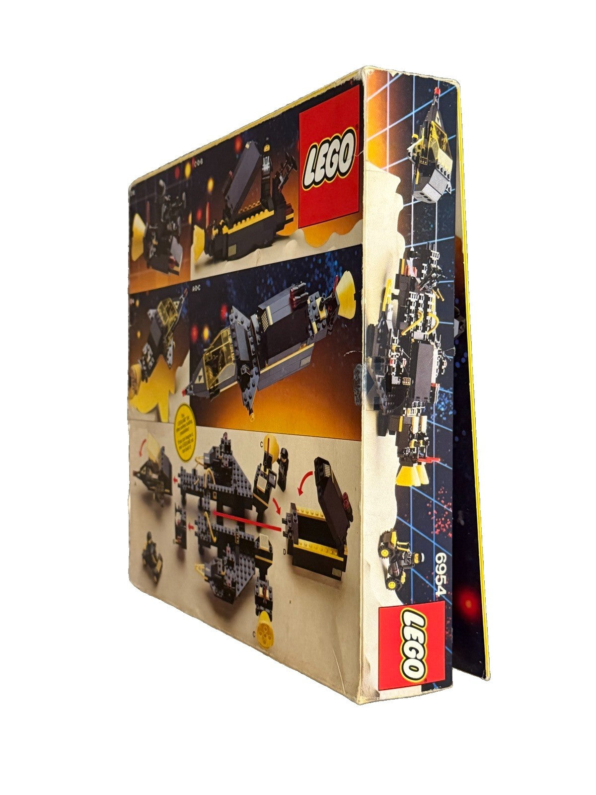Vintage 1987 LEGO LEGOLAND Space Blacktron Renegade #6954 Open Box Sealed Bags