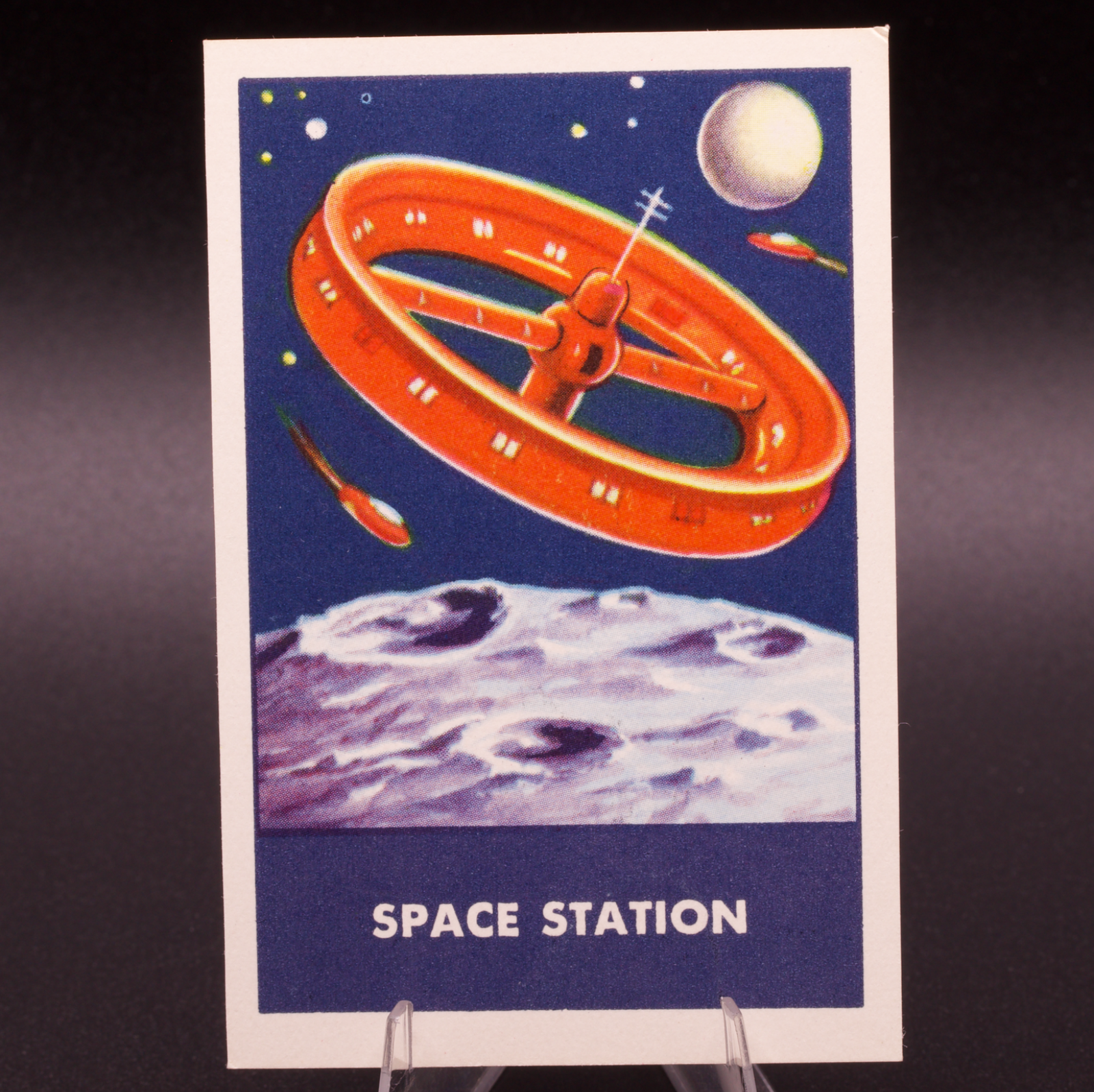 1953 Chex Cereal Space Patrol Space Station Rockets Jets Weapons Series Card