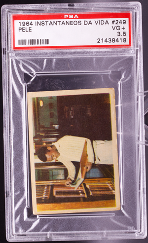 1964 Instantaneos Da Vida #249 Pele PSA 3.5 VG+ Library Book Soccer Card