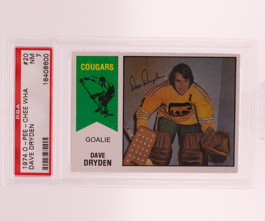 1974 O-Pee-Chee WHA Dave Dryden #20 PSA 7 NM Chicago Cougars Goalie Vintage OPC