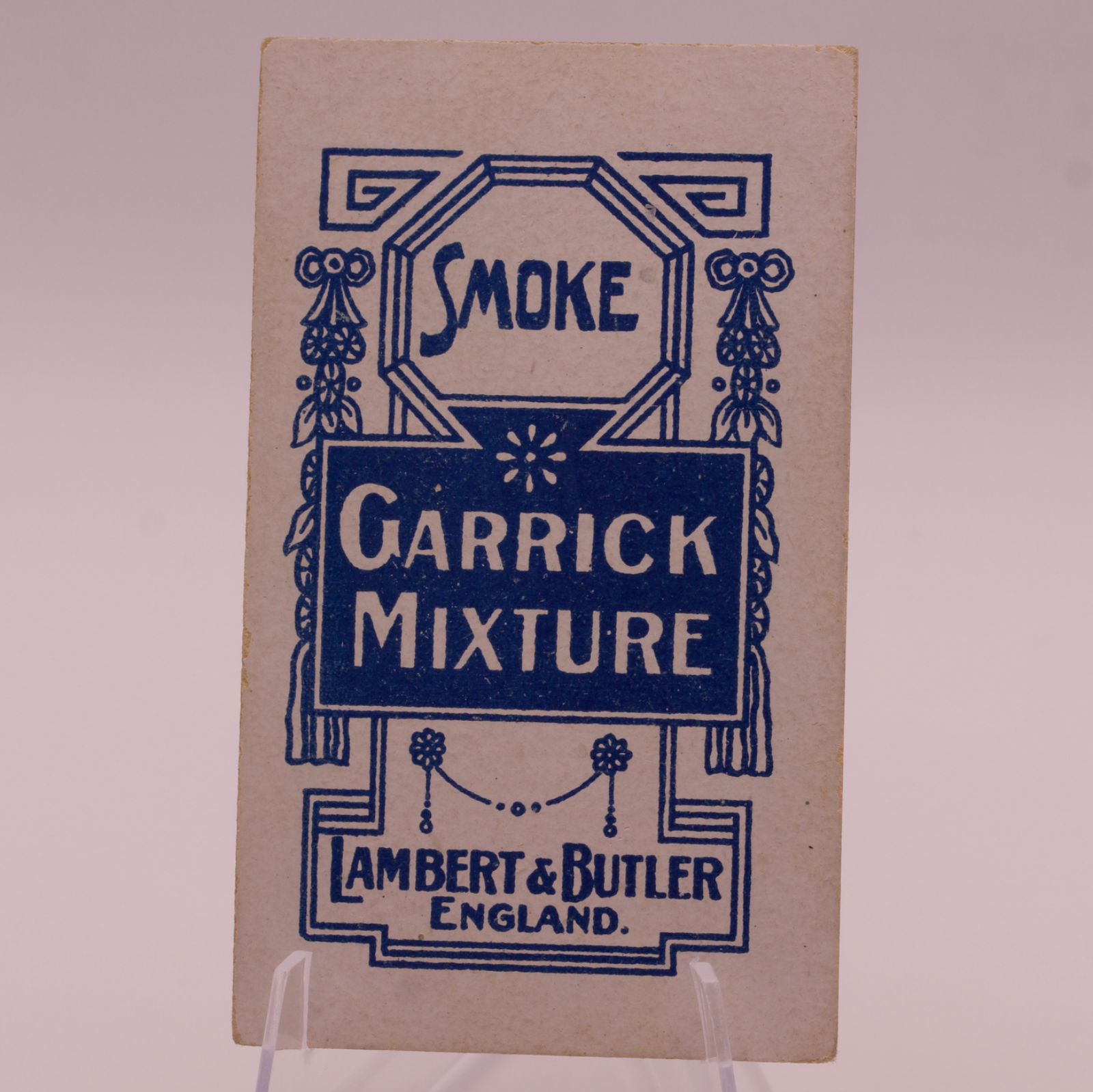 Lambert & Butler Garrick Mixture Tobacco Card ENGLAND Dancing Girl Antique UK