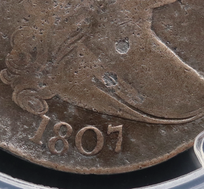 1807 Draped Bust Half Dollar PCGS Good Details Env Dam O-105 R1 50C