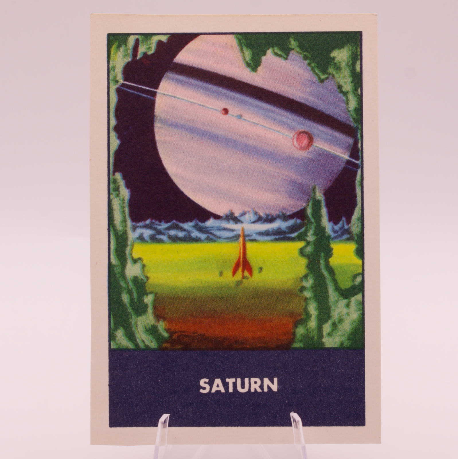 1953 Ralston Purina Space Patrol Saturn F280-3 Chex Cereal Card Stars Planets