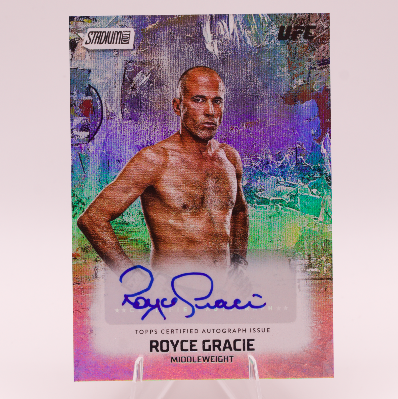 2026 Topps Stadium Club UFC Royce Gracie Abstract Autograph AA-RG Hall of Fame