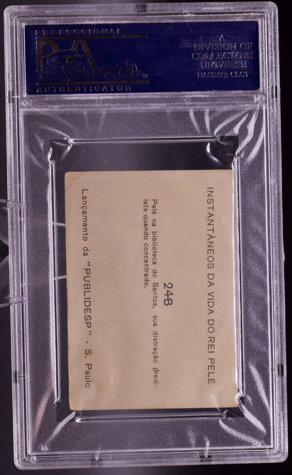 1964 Instantaneos Da Vida #248 Pele PSA 3.5 VG+ Santos Library Soccer Card