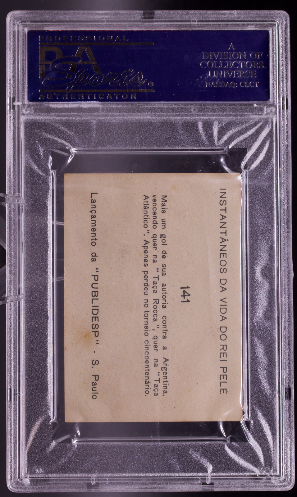 1964 Instantaneos Da Vida #141 Pele PSA 4 VG-EX Brazil vs Argentina Soccer Card