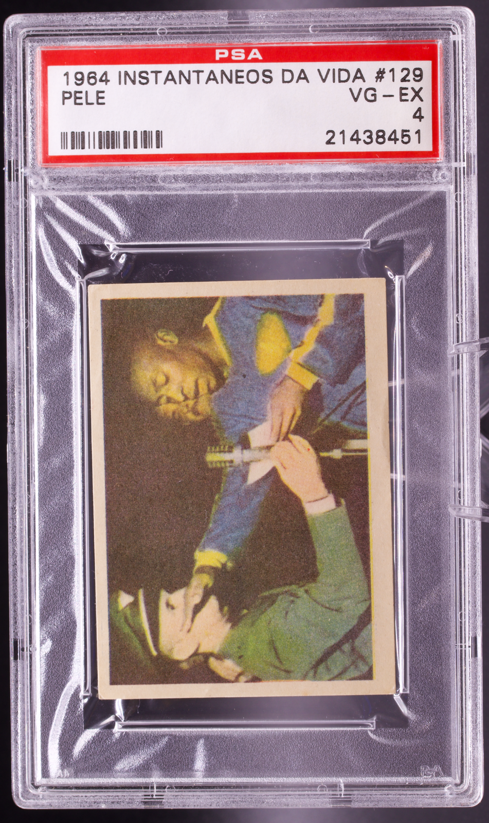 1964 Instantaneos Da Vida #129 Pele PSA 4 VG-EX Brazil Military Soccer Card