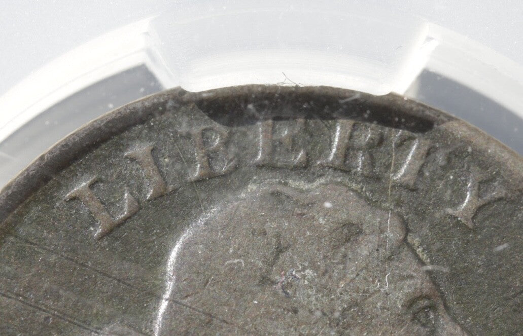1808 Draped Bust Half Cent CAC VG Details Corrosion Early US Copper Coinage