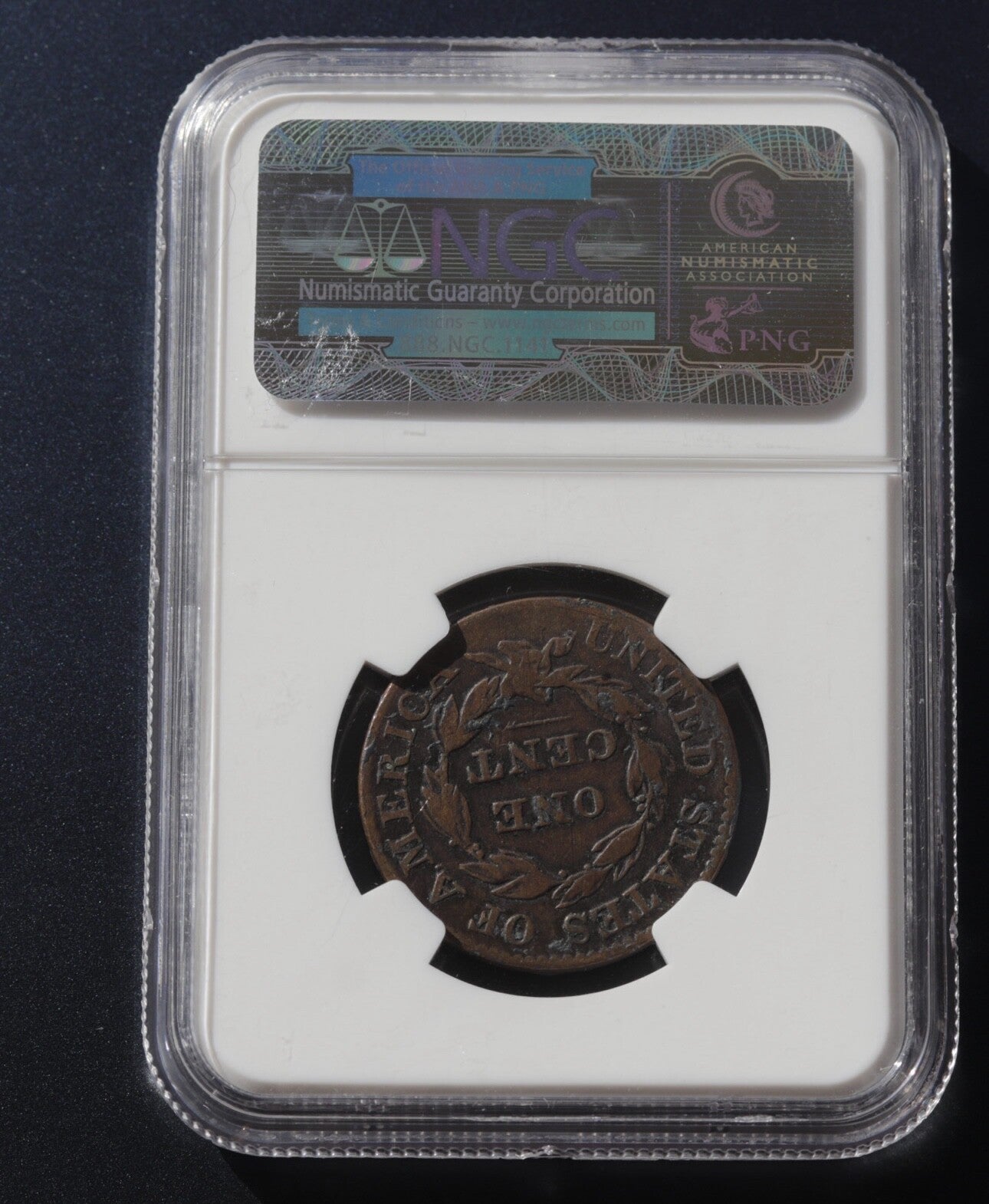 1825 Coronet Head Large Cent NGC VG Details Improperly Cleaned Early Penny Coin