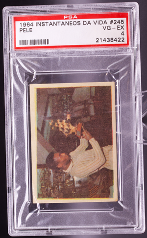 1964 Instantaneos Da Vida #245 Pele PSA 4 VG-EX Benfica Trophy Soccer Card