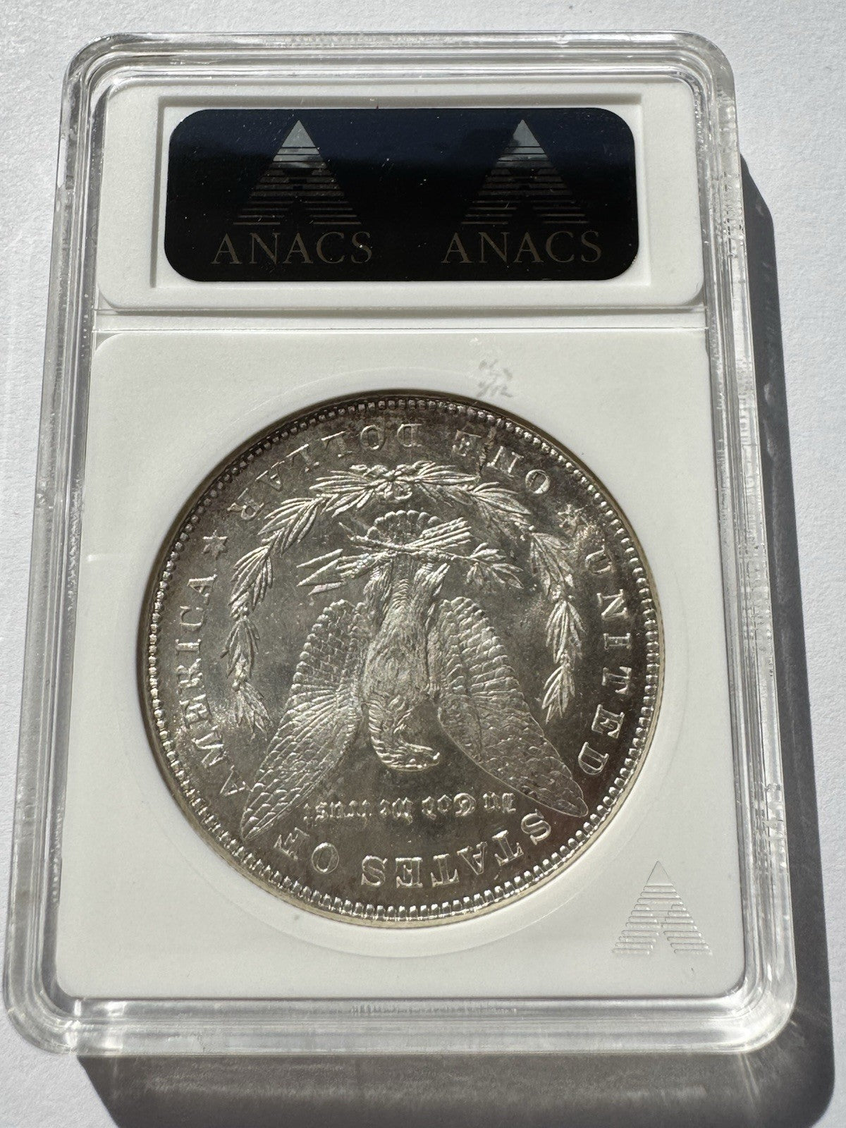 1878 7TF Morgan Silver Dollar VAM‑31 MS63 ANACS Soapbox Certified Scarce