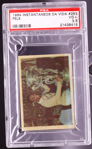 1964 Instantaneos Da Vida #253 Pele PSA 3.5 VG+ Santos Trophy Soccer Card