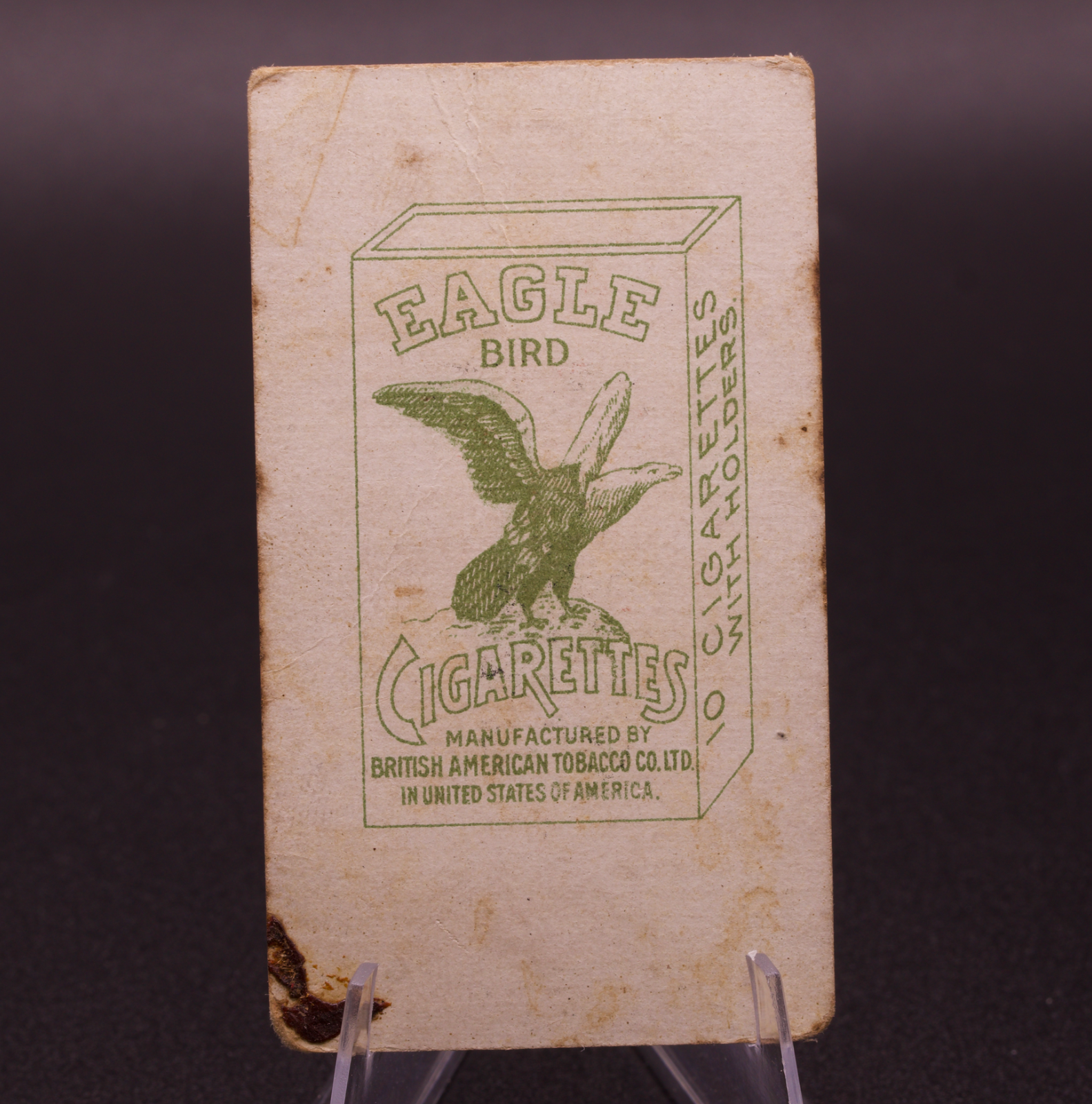 Antique Eagle Bird Cigarettes Card Nang Sakarawadi Siam Thai British American