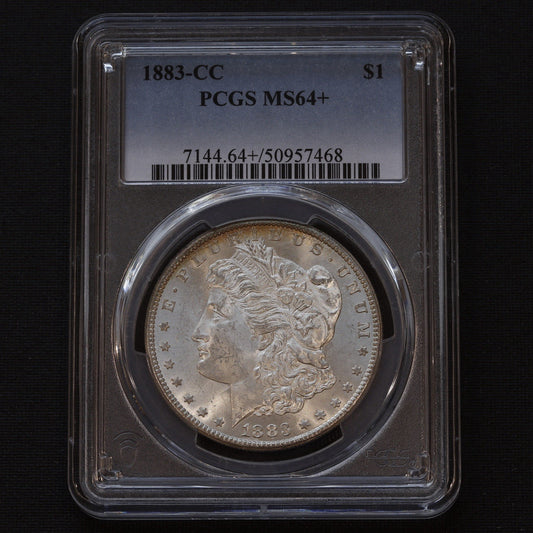1883-CC Morgan Silver Dollar $1 PCGS MS64+ Plus • Premium Carson City Mint