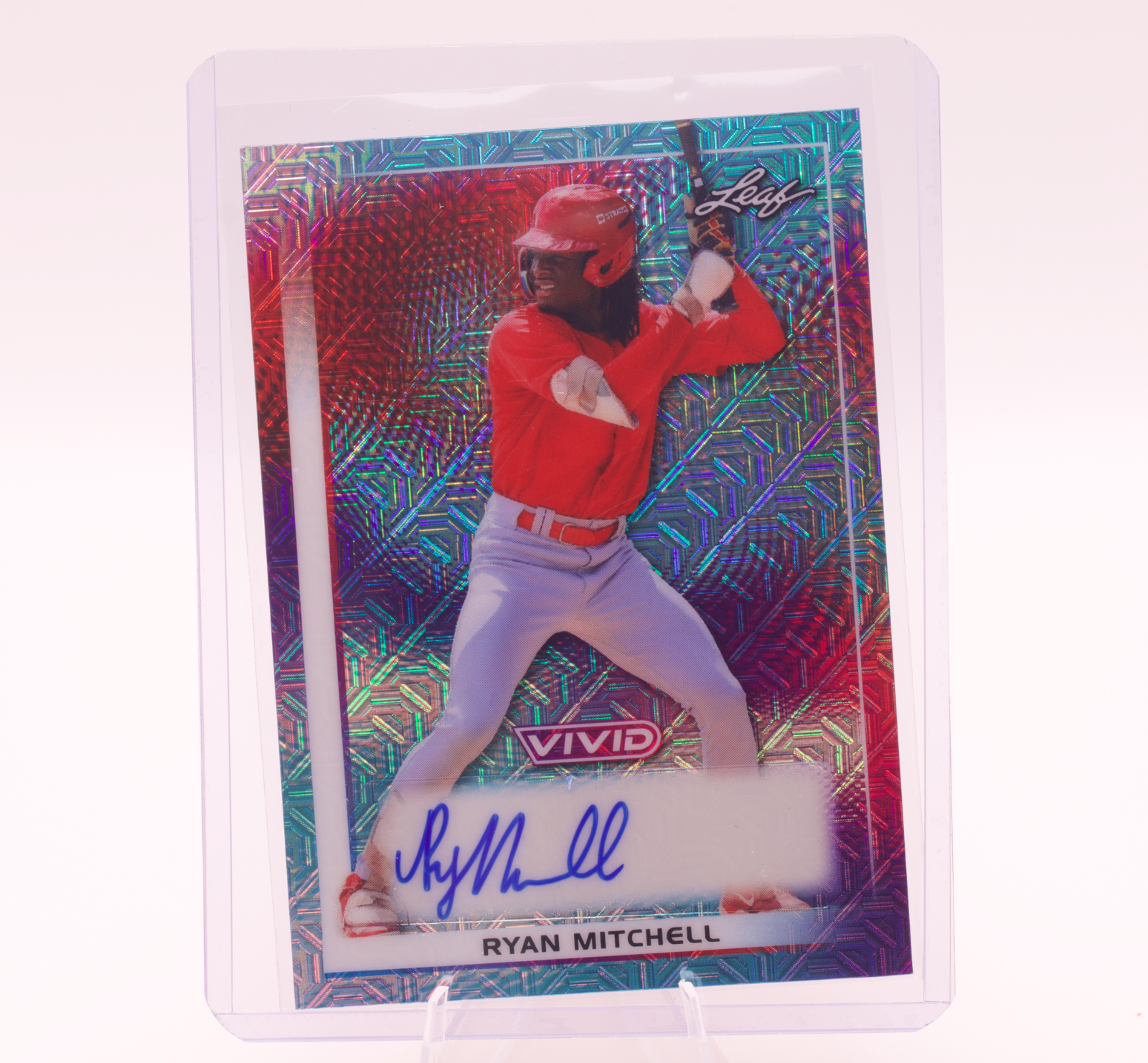 2026 Leaf Vivid Ryan Mitchell Auto /35 BA-RM1 Cardinals 2nd Round Pick Card