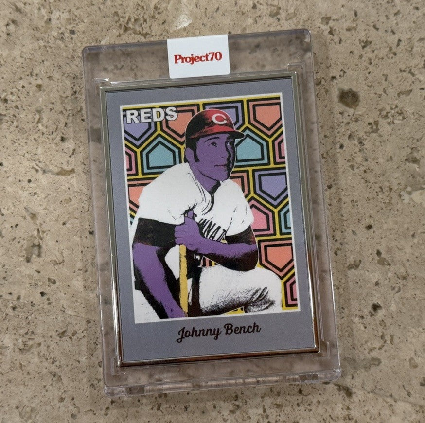 2021 Topps Project 70 Johnny Bench #180 Ron English Artist Proof A/P /51 Reds