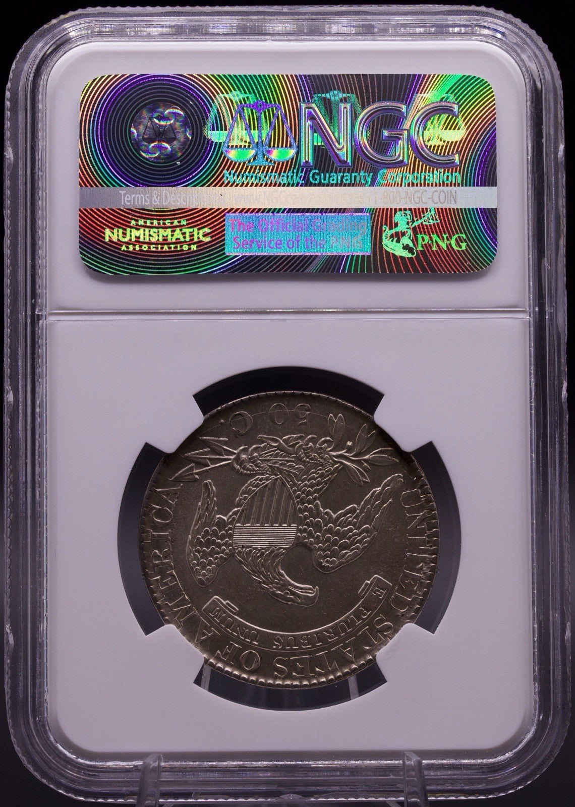 1827/6 Capped Bust Half Dollar Overdate O-101 NGC AU58 Early Silver