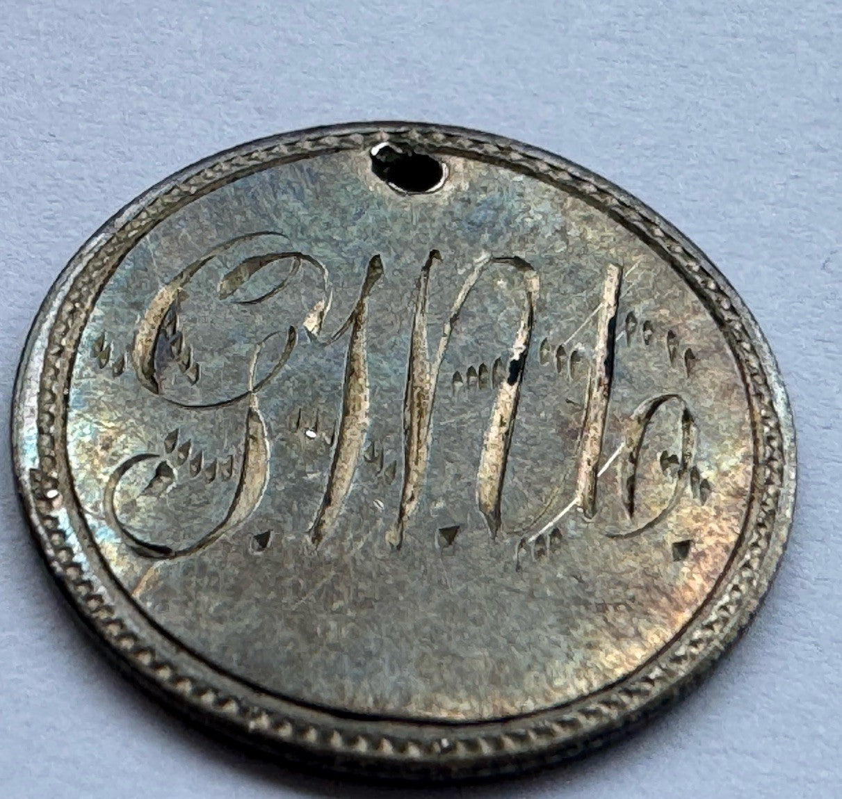 1875 Seated Liberty Dime Love Token – Engraved “Gina” – Birthday Gift For Gina