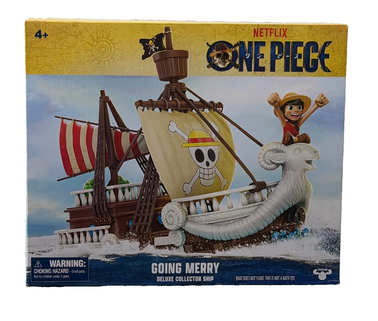 2024 One Piece Netflix Going Merry Ship Playset Luffy Straw Hat Moose Sealed New