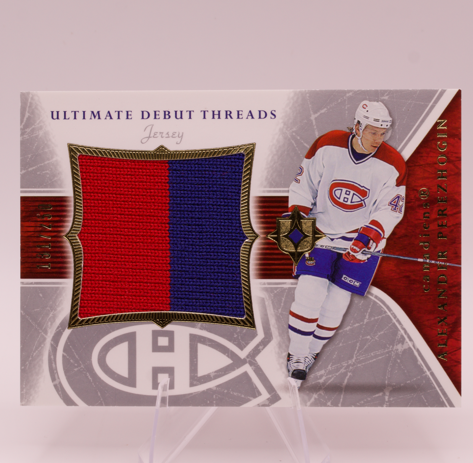 2005-06 Ultimate Collection Alexander Perezhogin Debut Threads Jersey /250