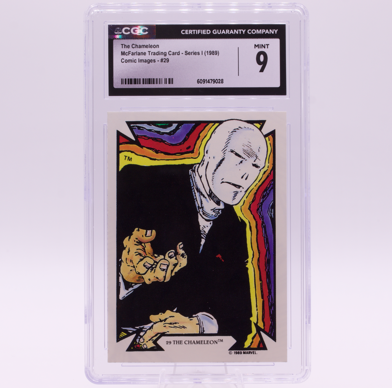 1989 McFarlane Comic Images Chameleon #29 CGC 9 MINT Marvel Trading Card