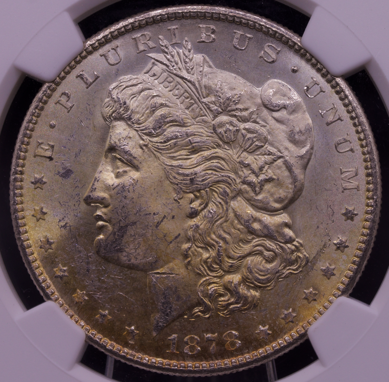 1878-S Morgan Silver Dollar NGC MS63 New York Bank Hoard Treasury Bag