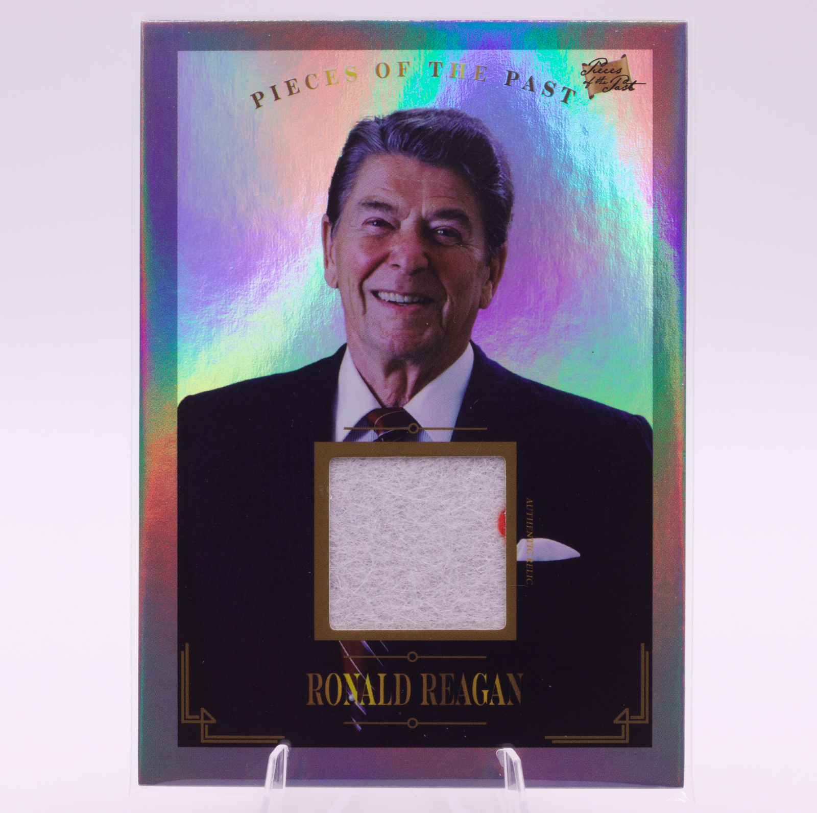 Ronald Reagan Authentic Relic Card 2023 Pieces of the Past #139 40th President