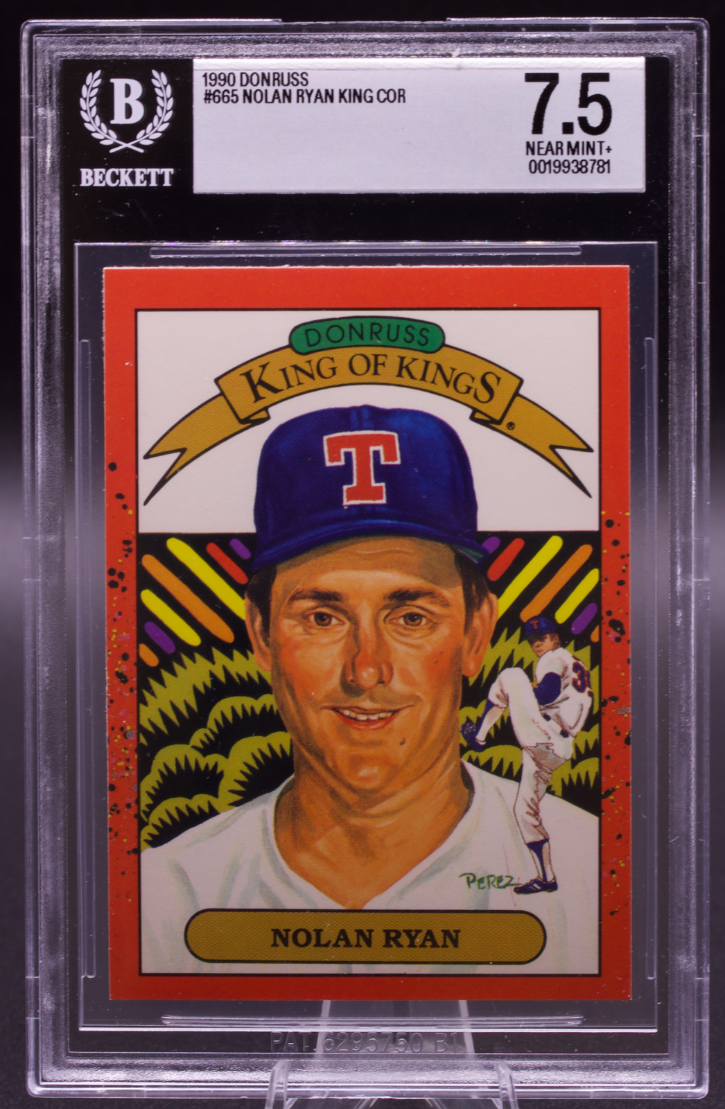 1990 Donruss King of Kings Nolan Ryan #665 New BGS Holder 7.5 NM+ Rangers