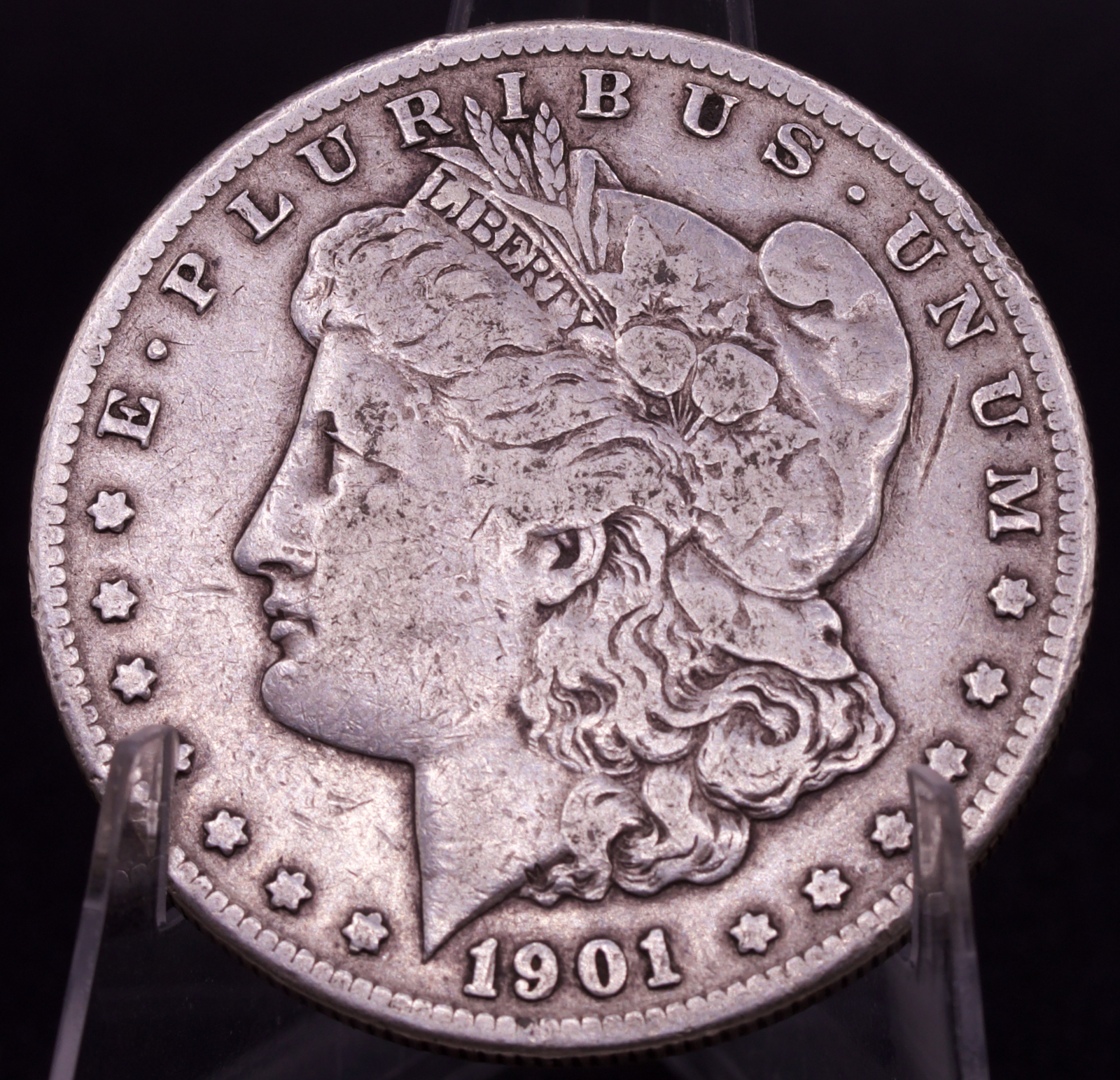 1882-1901 Morgan Silver Dollar Cull Circulated 90% Silver Coin - Random Year