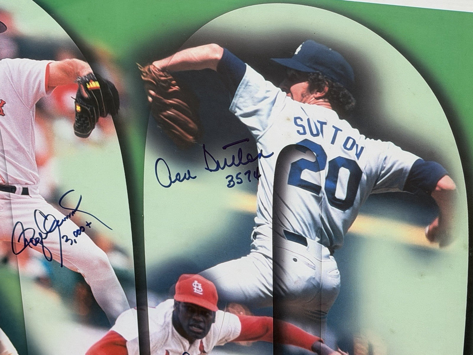 3000 Strikeout Club Signed Print /100 Nolan Ryan Seaver Carlton Clemens Gibson