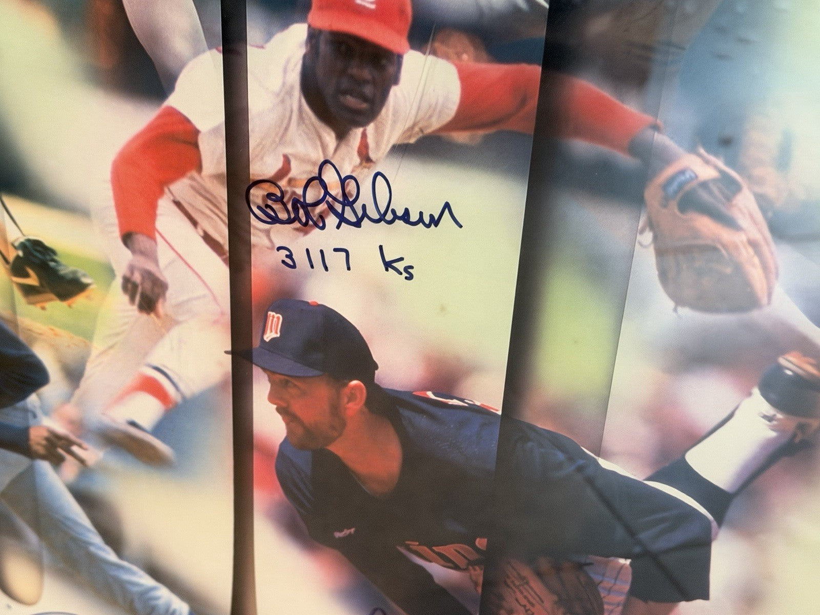 3000 Strikeout Club Signed Print 34x46 HOF Seaver Clemens Gibson  /100