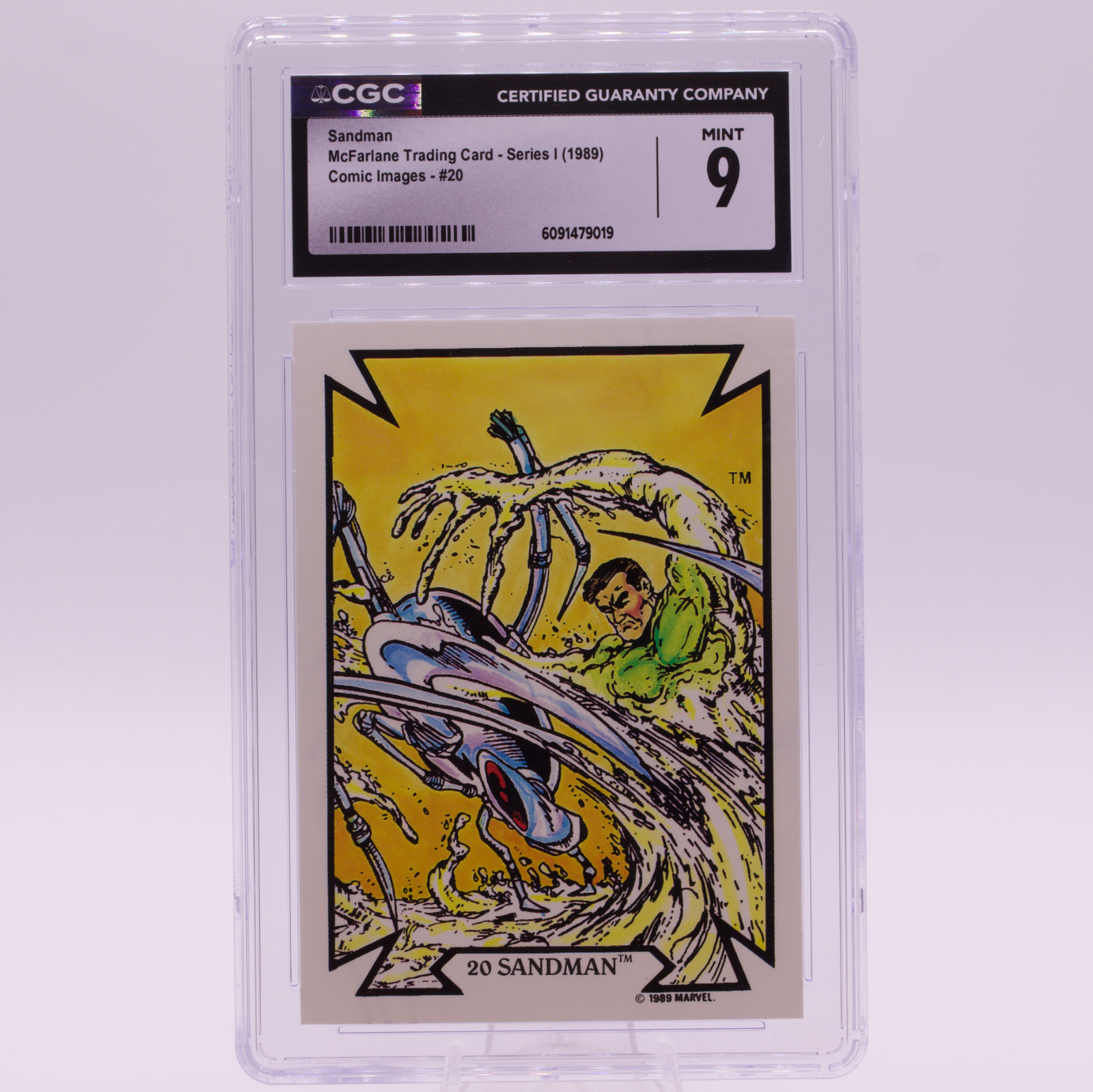1989 McFarlane Comic Images Sandman #20 CGC 9 MINT Marvel Trading Card